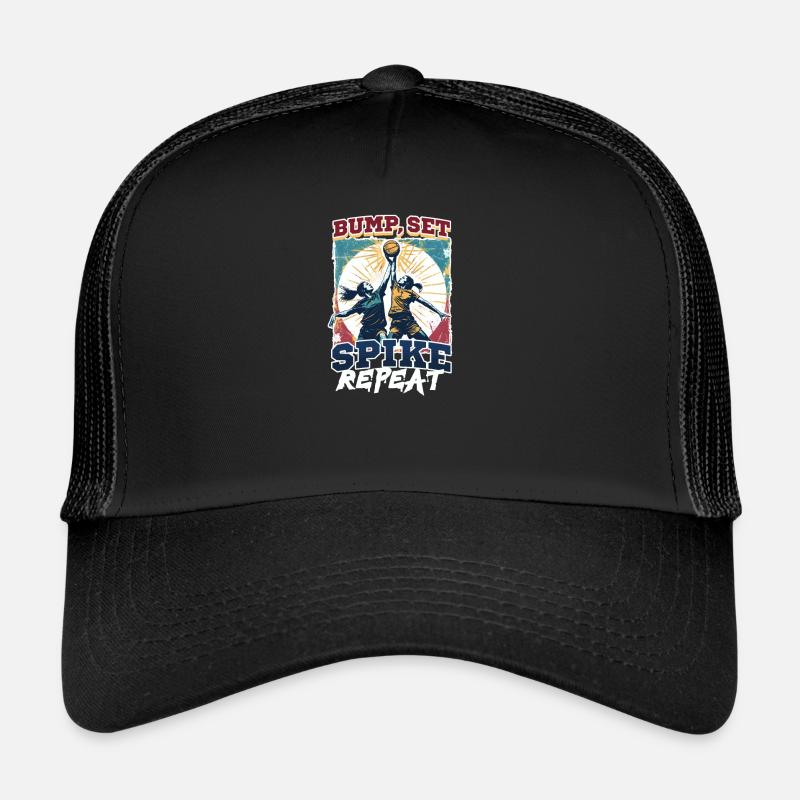 Drôle de volley-ball bosse, ensemble, pointe, répétition Casquette trucker 