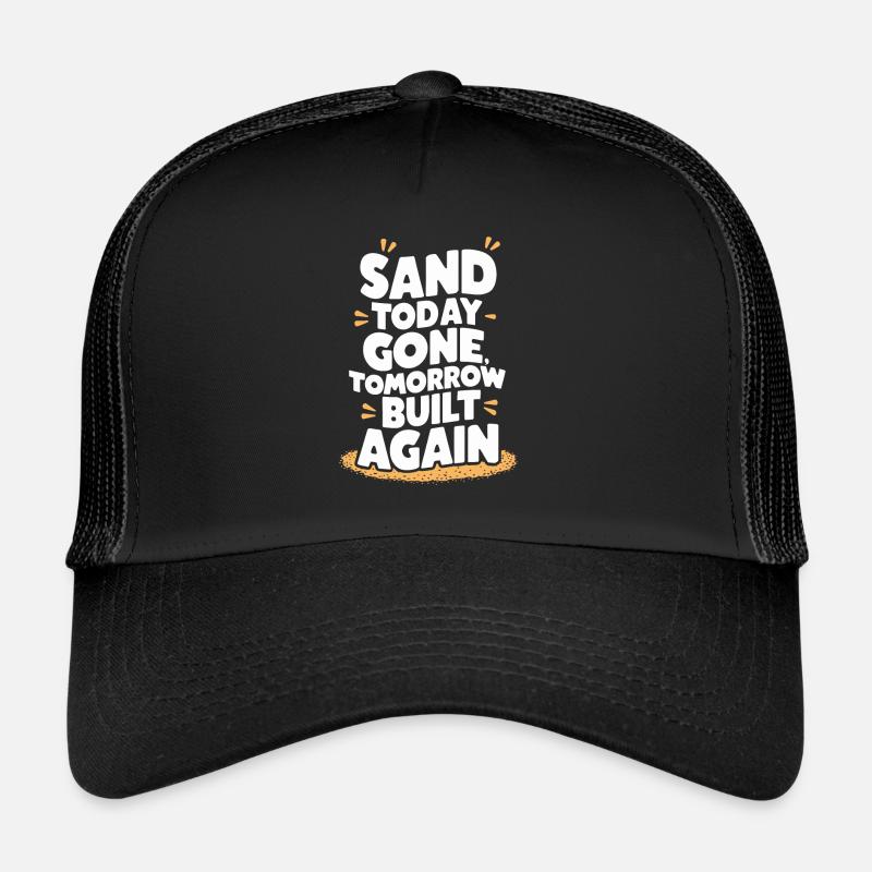 Sculpteurs de sable professionnels sur la plage du Casquette trucker 