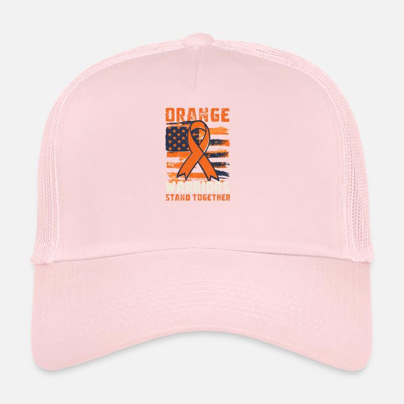 Leukemia Awareness Orange Warriors Stand Together Trucker Cap