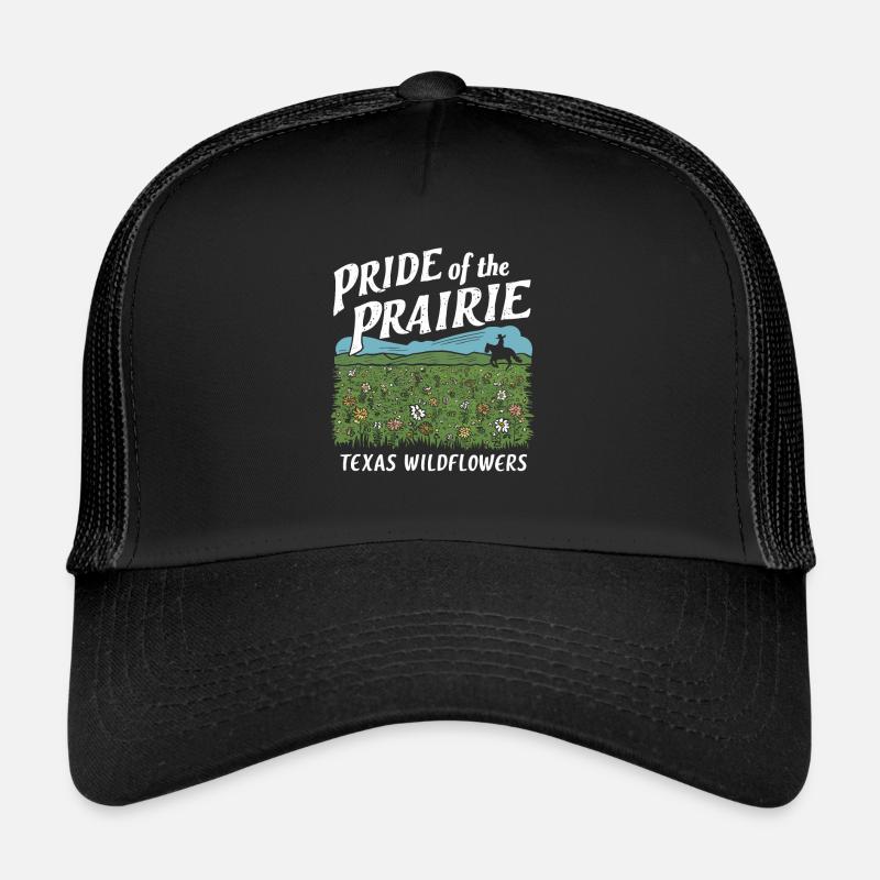 Texas Fleurs sauvages Saison Champs Fleurs Texas Casquette trucker 