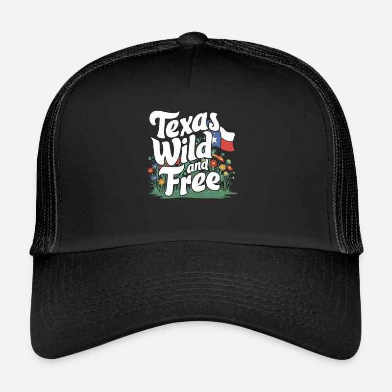 Texas Fleurs sauvages Saison Champs Fleurs Texas Casquette trucker 