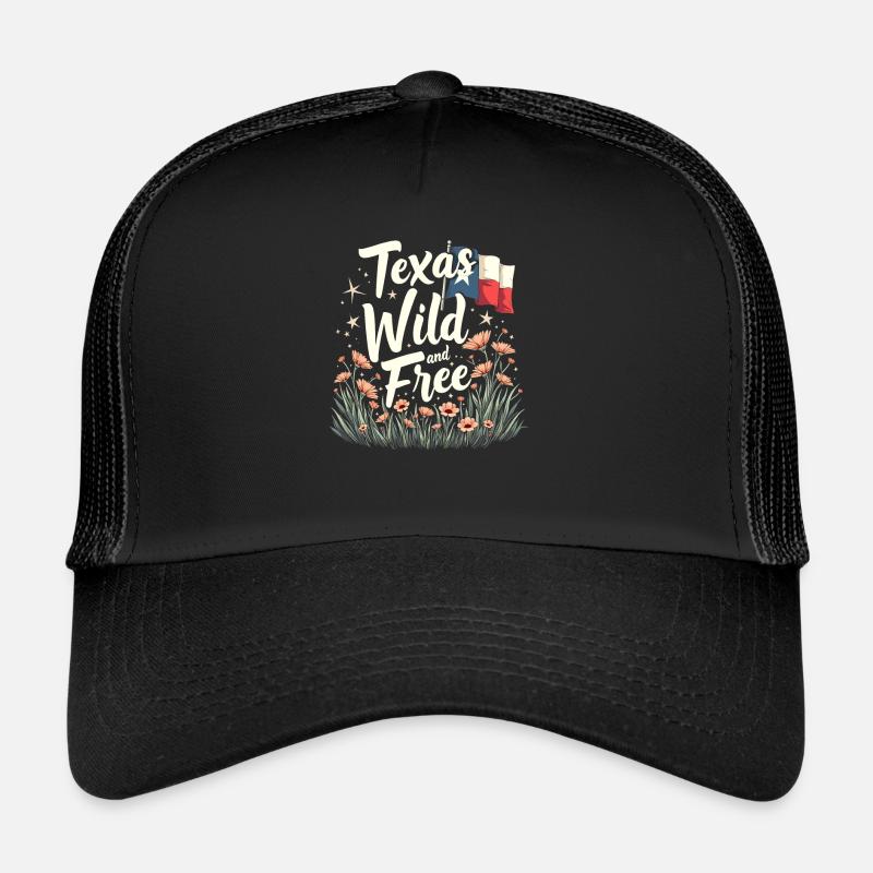 Texas Fleurs sauvages Saison Champs Fleurs Texas Casquette trucker 