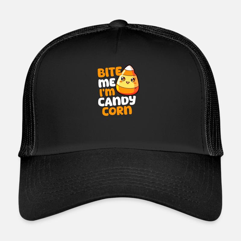 Candy Corn Bite Me, I'M Candy Corn Casquette trucker 