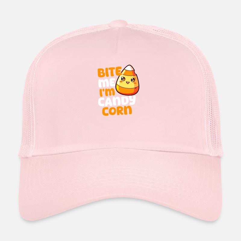Candy Corn Bite Me, I'M Candy Corn Trucker Cap