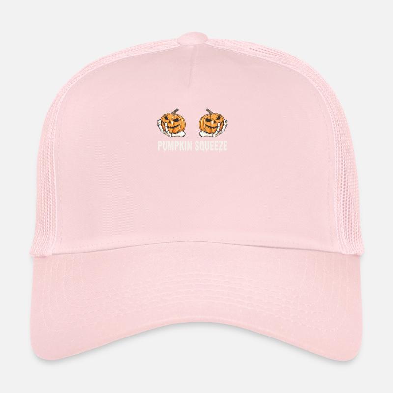 Halloween Boob Pumpkin Squeeze Trucker Cap