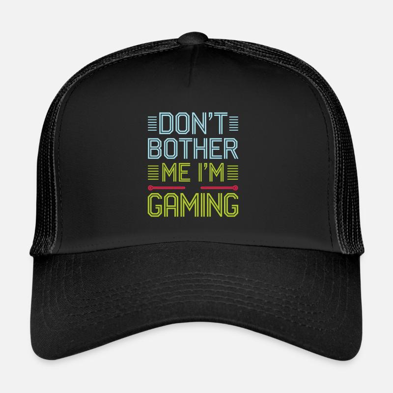 Don't Bother Me I'm Gaming 6 - Trucker Cap - Schwarz/Schwarz