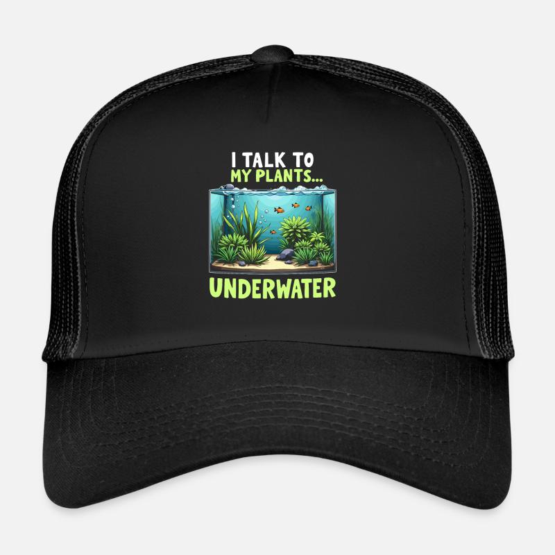 Passionné d’aquascaping Jardinage sous-marin Casquette trucker 