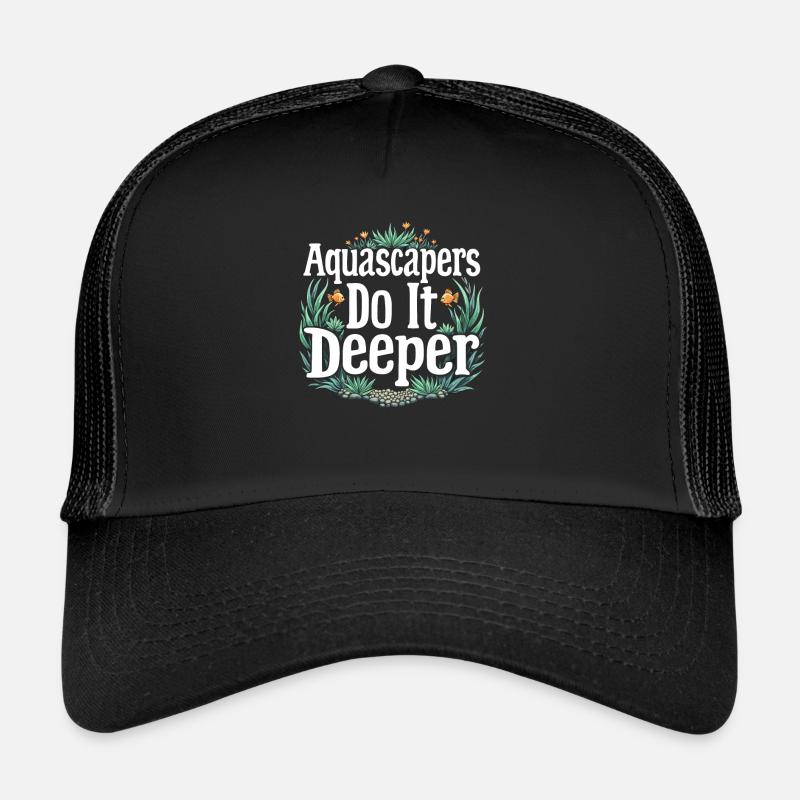 Passionné d’aquascaping Jardinage sous-marin Casquette trucker 