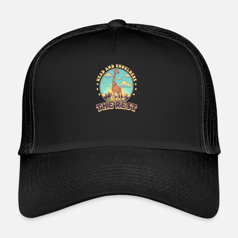 Girafe tête et épaules au-dessus du reste Casquette trucker 