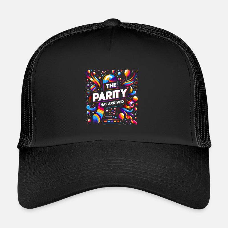 The Party Has Arrived 9 - Trucker Cap - Schwarz/Schwarz
