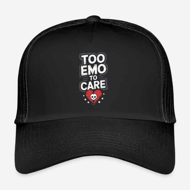 Ambiance emo et esthétique punk émotionnelle pour le Casquette trucker 