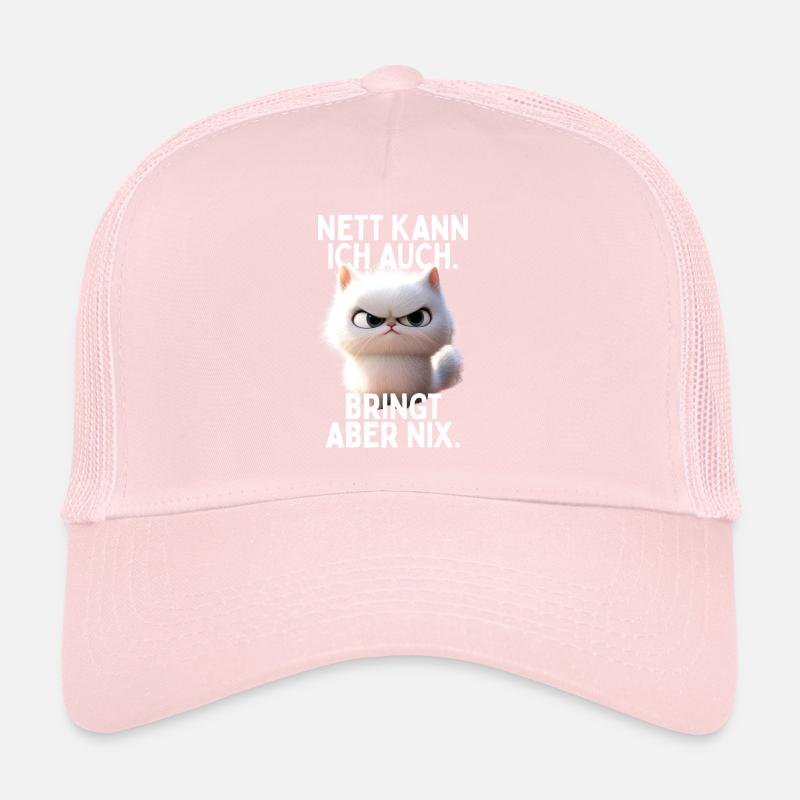 Sympa je peux aussi apporter mais pas de chats de bureau Casquette trucker 