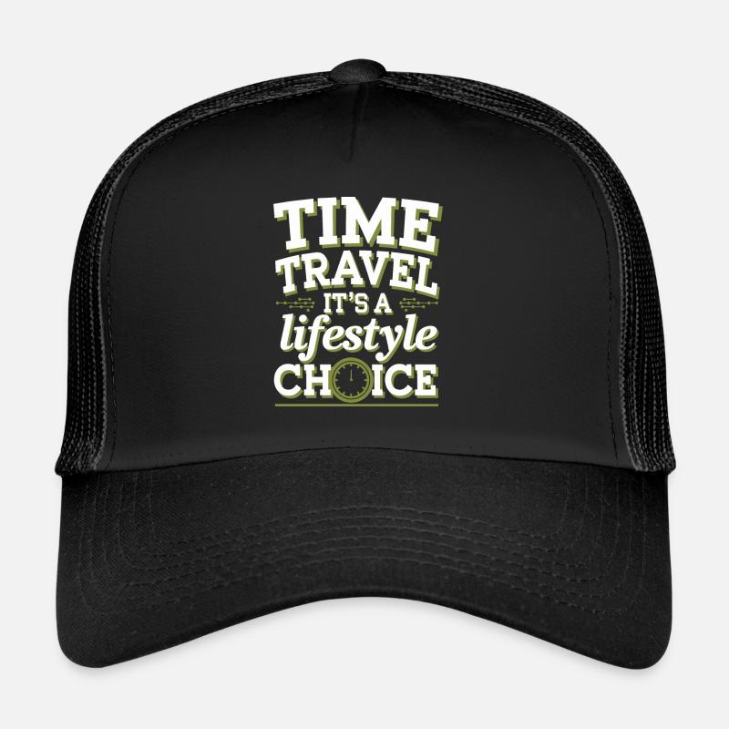 Zeitreise-sci-fi-enthusiast Und Zeitmaschine Trucker Cap