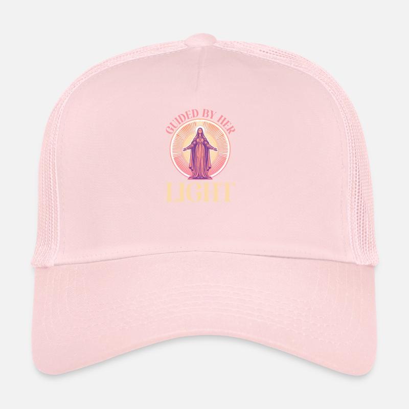 Virgin Mary Guided By Her Light Trucker Cap
