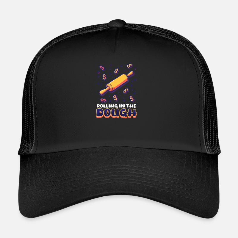 Backen Sie das Rollen im Teig Trucker Cap