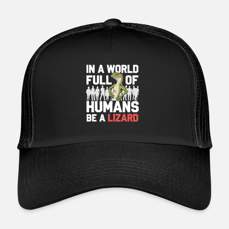 Lézard Peuple Reptile Conspiration Et Secret Casquette trucker 
