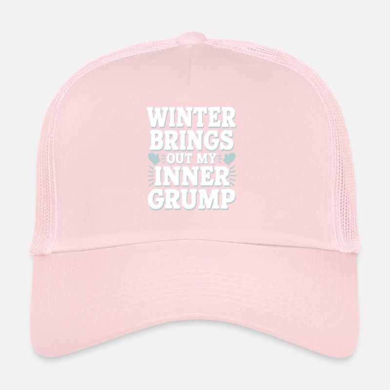 Winter-grumpy-cold-weather-complaints Trucker Cap