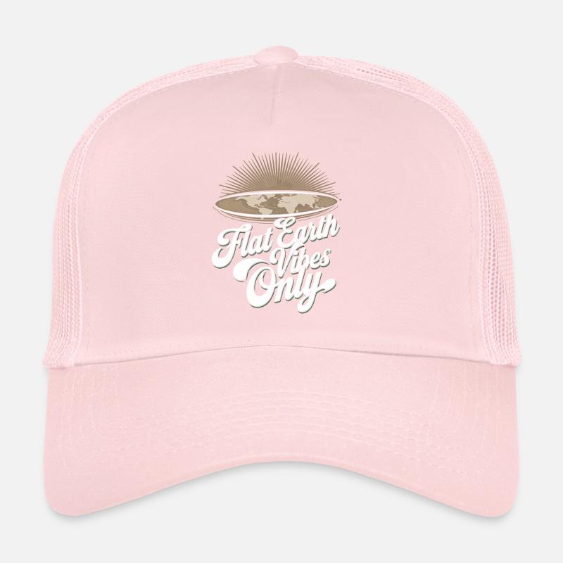 Flache Erde Satire Lustige Verschwörung Und Trucker Cap