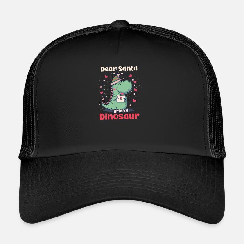 Dinosaurier-Weihnachten Lieber Weihnachtsmann, bring einen Dinosaurier mit Trucker Cap