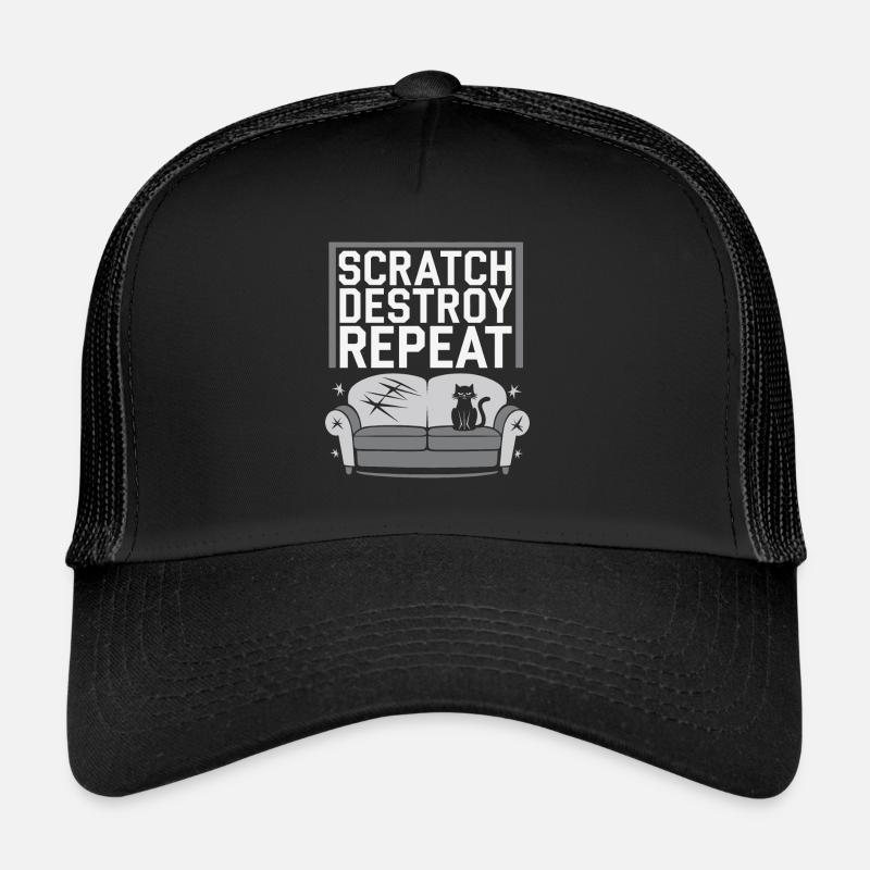 Cat Lover, Dark Humor, Naughty, Trucker Cap