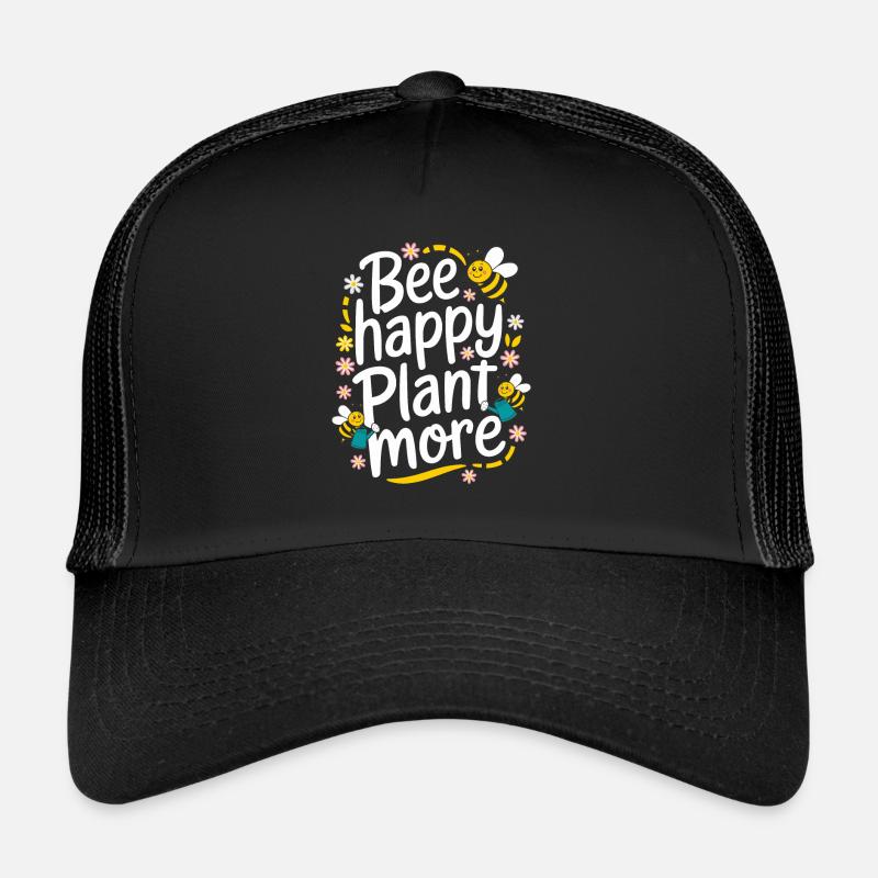 Bee-friendly gardener, pollinator, garden and Trucker Cap