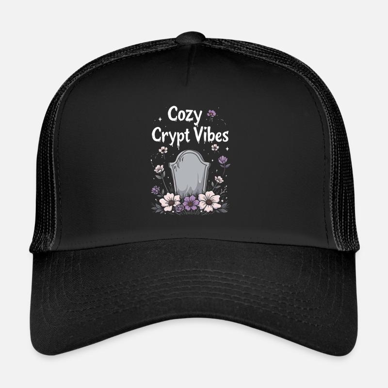 Confortable, Horreur, Esthétique, Effrayant, Confortable Casquette trucker 