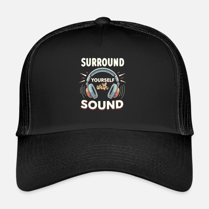 Headphone junkies Immersive audio premium sound Trucker Cap
