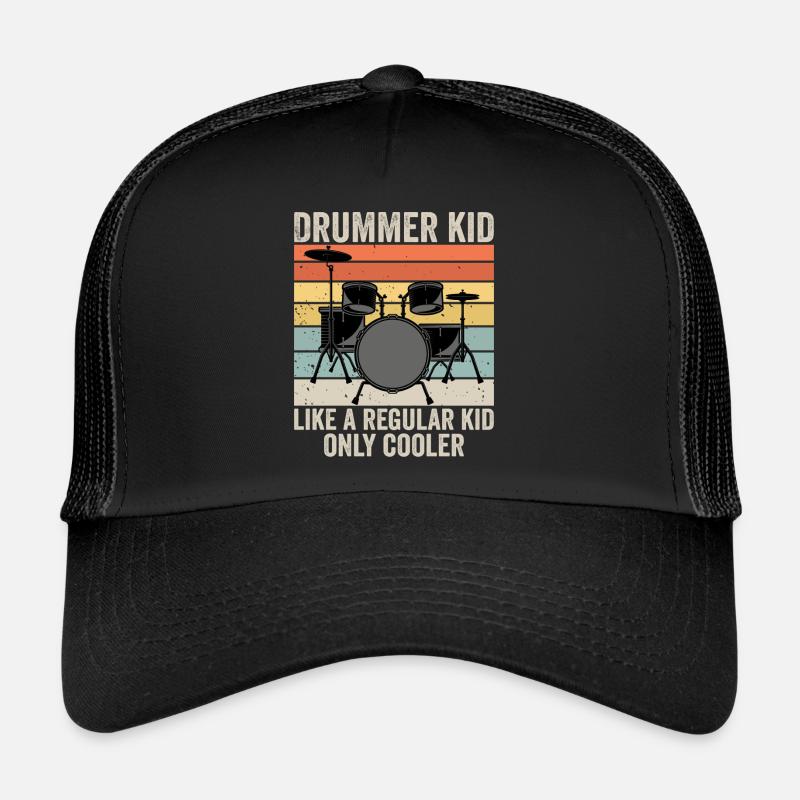 Drummer kid like a regular kid only cooler Casquette trucker 