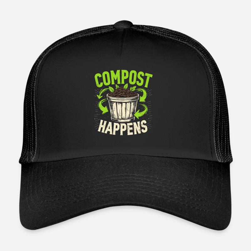 Adeptes du compostage Jardinage durable Casquette trucker 
