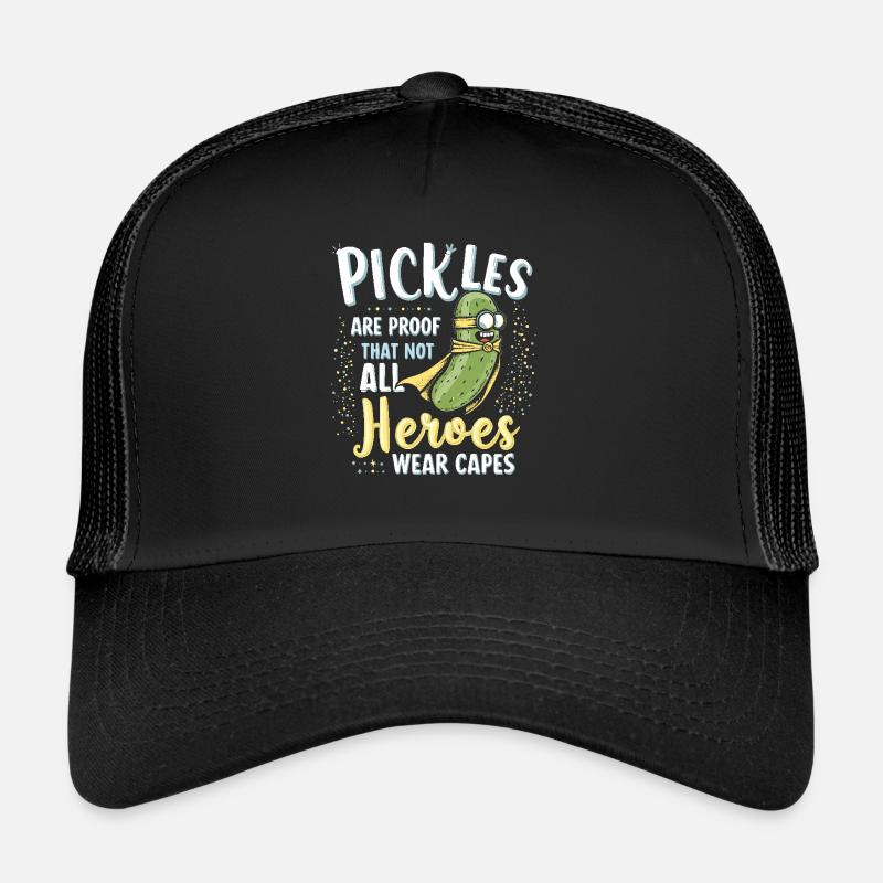Amateurs de cornichons Humour Blagues dill-ightful Nourriture drôle Casquette trucker 