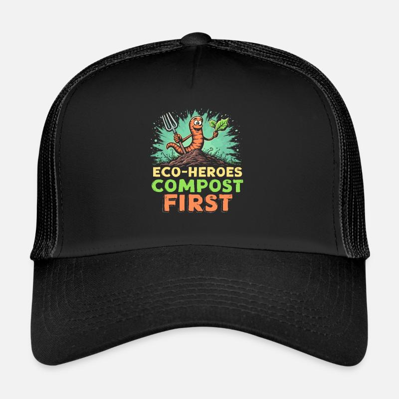 Adeptes du compostage Jardinage durable Casquette trucker 