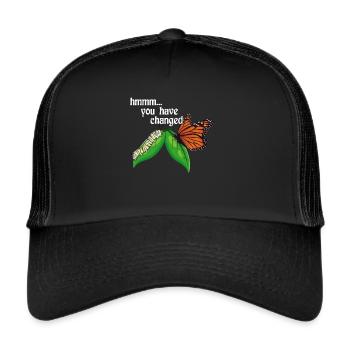 Papillon monarque propriétaire Plants d’asclépiade - Casquette trucker  - noir/noir - Devant