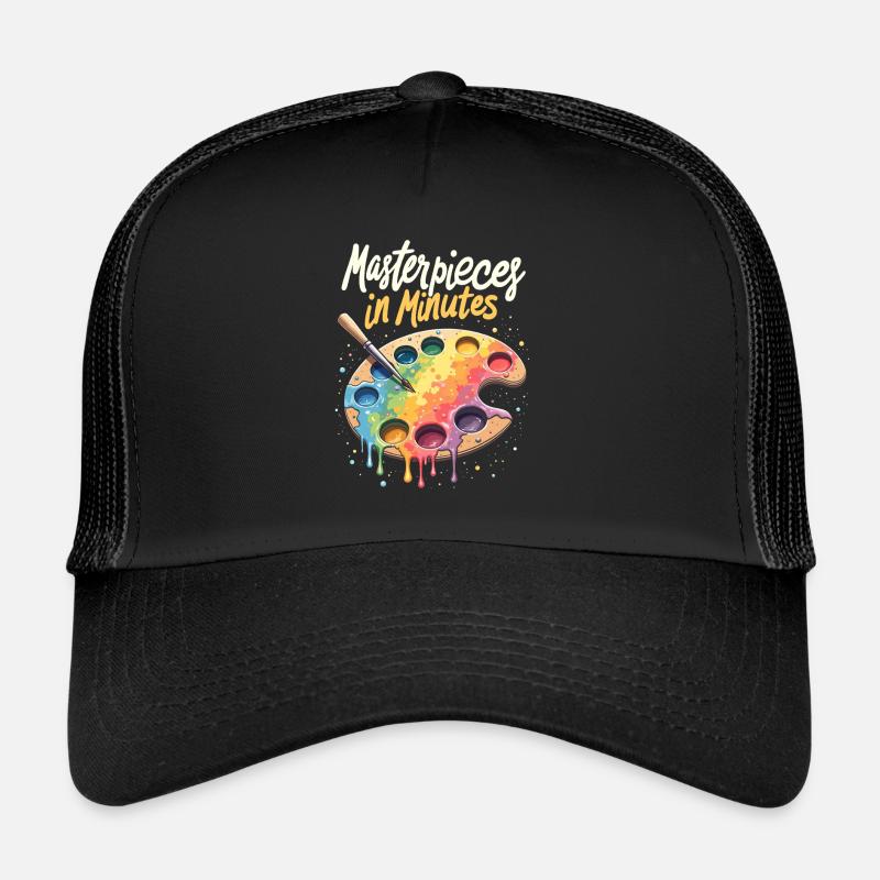 Speed Painting Live Performance Art Quick Creative Trucker Cap