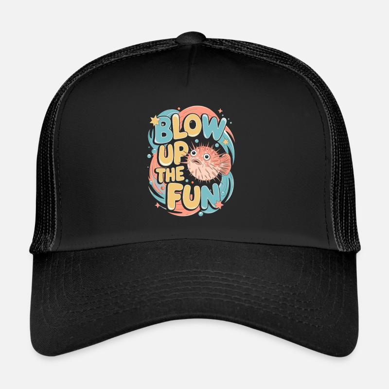 Poisson-globe passionné de la vie marine Quirky Casquette trucker 