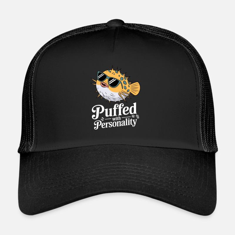 Poisson-globe passionné de la vie marine Quirky Casquette trucker 