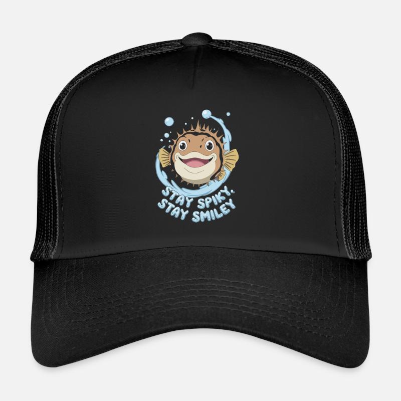Poisson-globe passionné de la vie marine Quirky Casquette trucker 