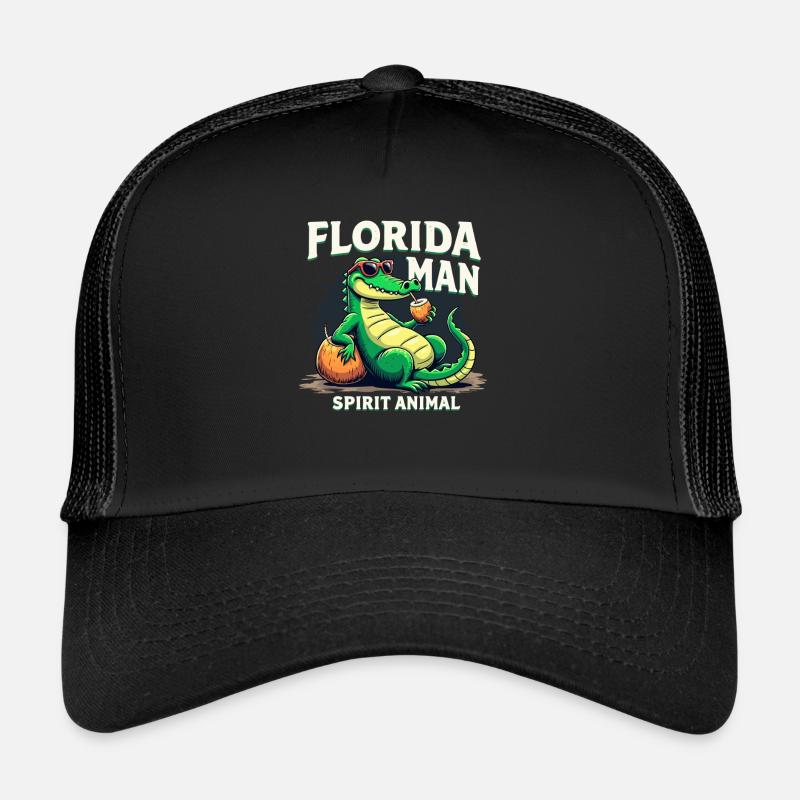 Alligator Crocodile Reptile Enthusiast Swamp Trucker Cap