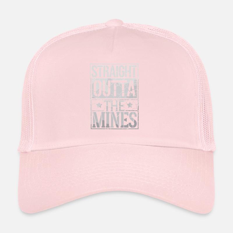 Mineur de charbon Travailleur du casque de sécurité pour mines souterraines Casquette trucker 