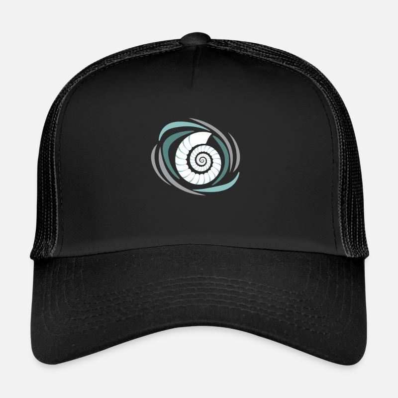 Fossilized Ammonite Collector Prehistoric Trucker Cap