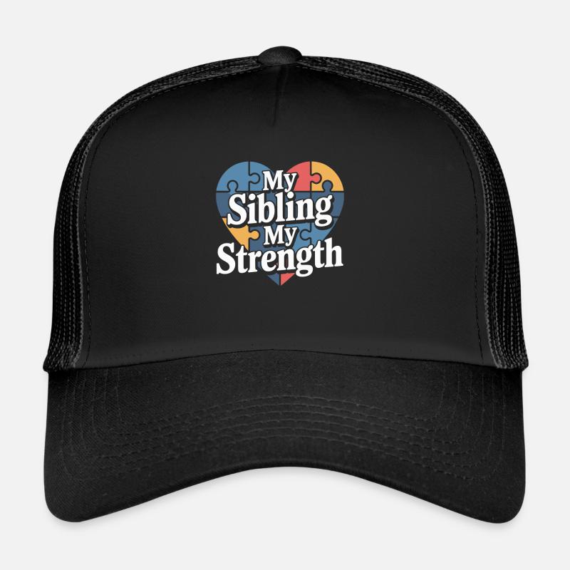 Autism siblings Trucker Cap