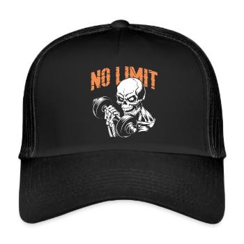Entraînement de musculation du crâne et No Limit - Casquette trucker  - noir/noir - Devant