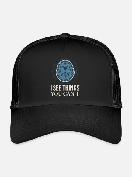 MRI Technologist Radiology Magnetic Resonance - Trucker Cap - black/black - Front