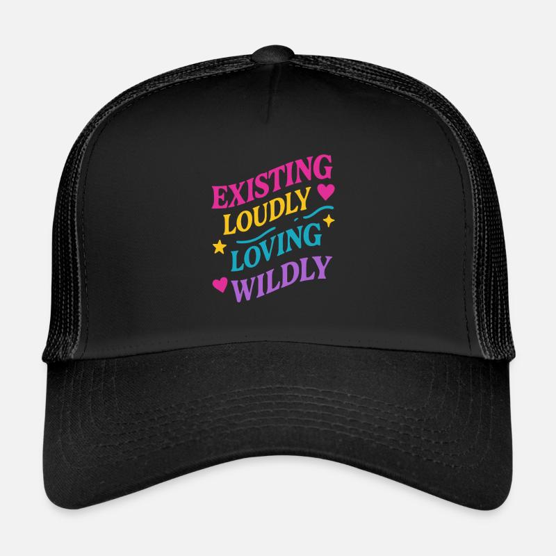 Queer Pride Queer Joy Lgbtq+ Affirmation Trans Trucker Cap