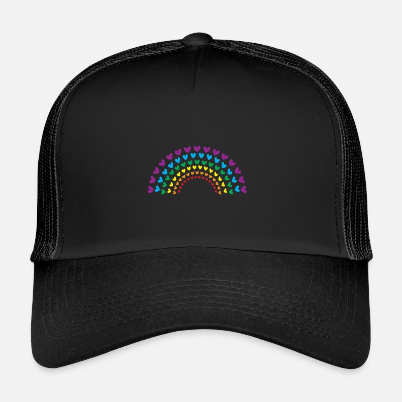 Regenbogen der Herzen Trucker Cap