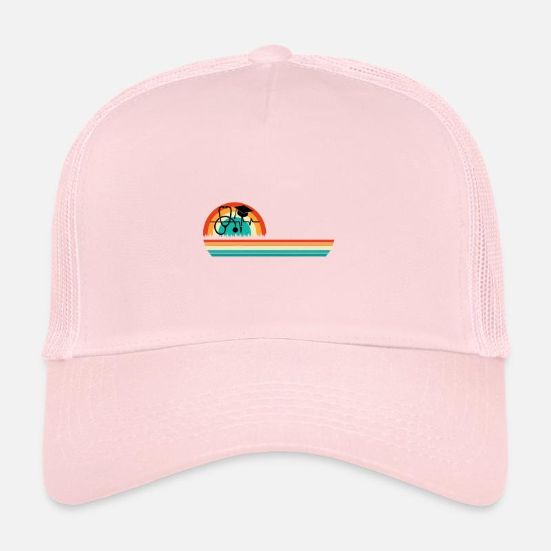 Krankenschwester Design Retro Farbe Trucker Cap