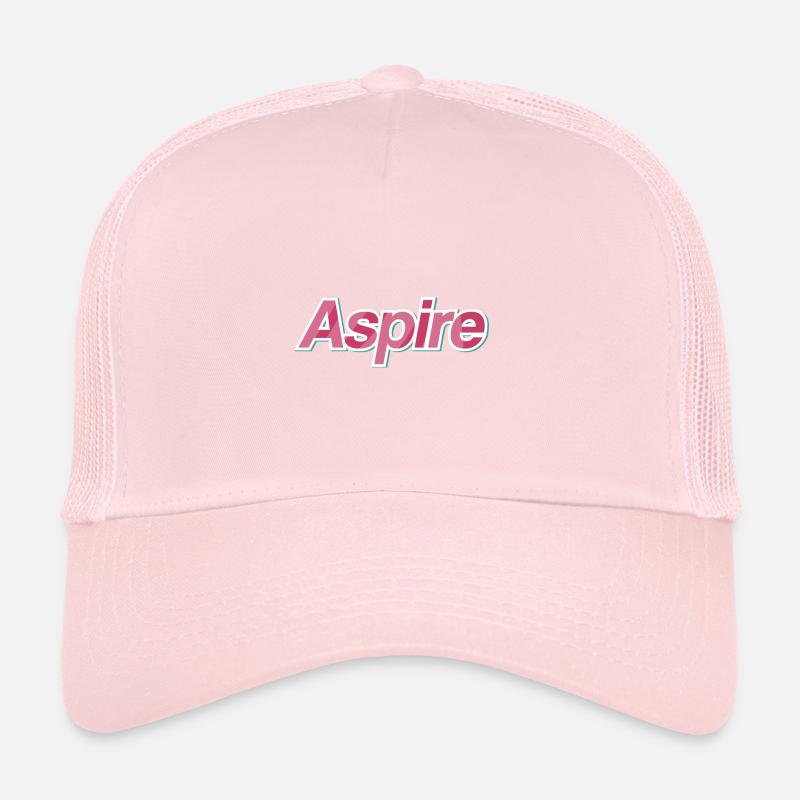 Design typographique Aspire Casquette trucker 