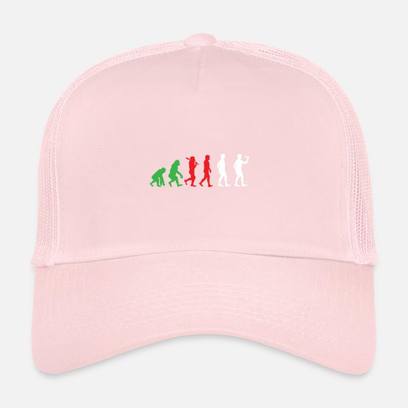 Darts Competition Sport Player Human Evolution Trucker Cap