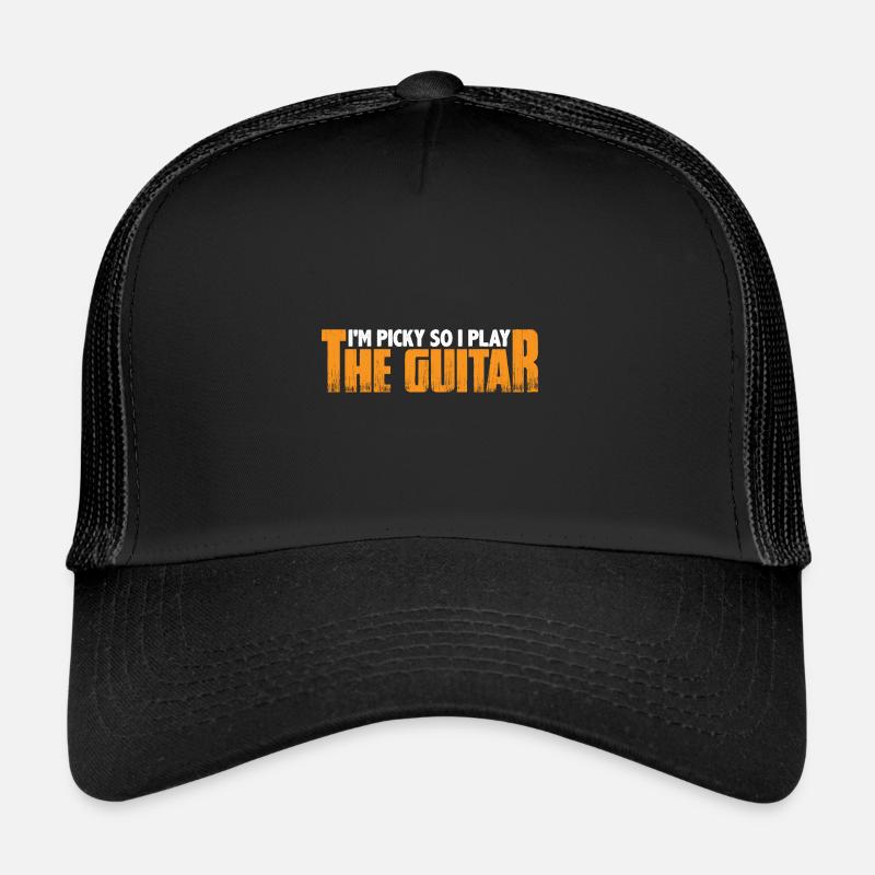Je suis difficile alors je joue de la guitare 7 Casquette trucker 