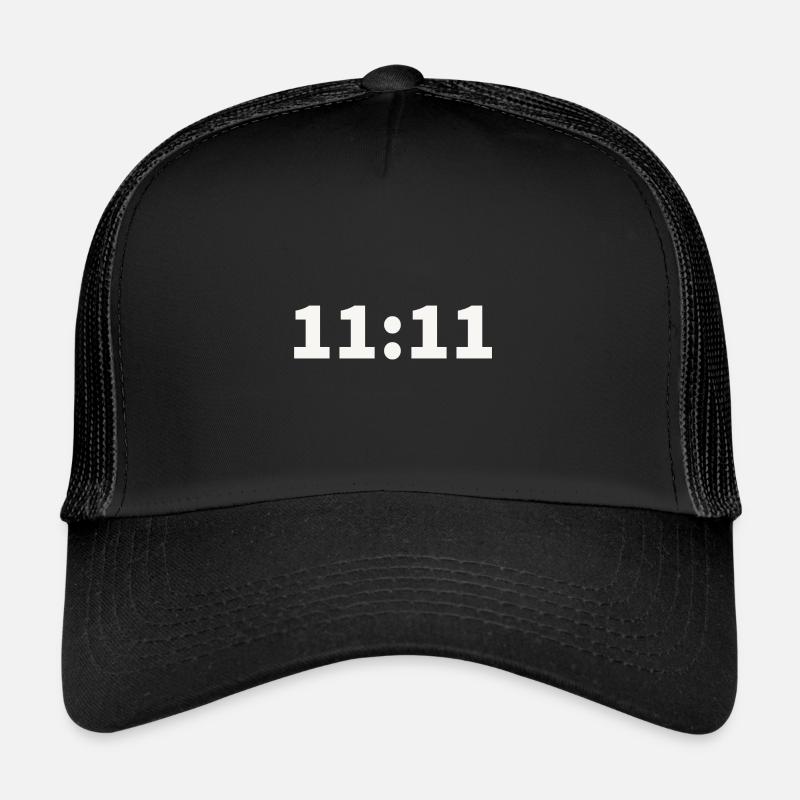 11:11 - Casquette trucker  - noir/noir