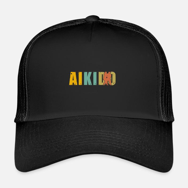 Aikido - Trucker Cap - Schwarz/Schwarz